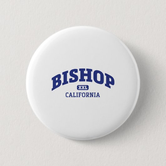 Bischof California Uni Style Rock Klettergebiet Button (Vorderseite)