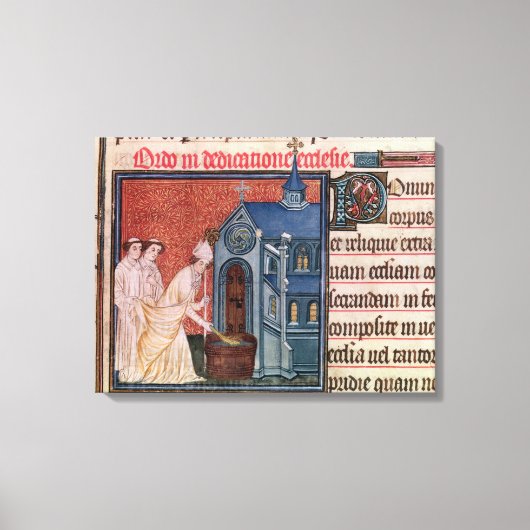 Bischof Consecrating a church Leinwanddruck (Vorderseite)