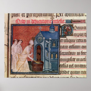 Bischof Consecrating a church Poster