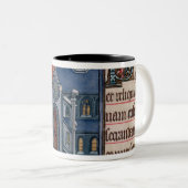 Bischof, der eine Kirche widmet Zweifarbige Tasse (VorderseiteRechts)