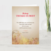 Bischof Individuelle Name, Titel, 50. Ordination A Karte (Vorderseite)