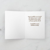 Bischof Installation Glückwunsch Cross Candle Karte (Innenseite)