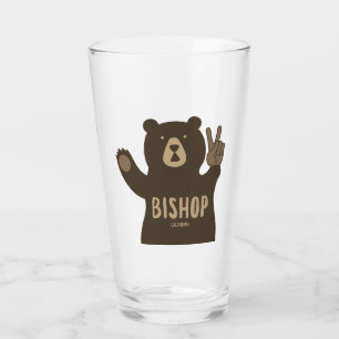 Bischof Kalifornien Friedensbär Glas