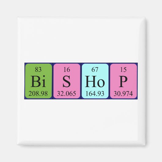 Bischof-Periodenmagnetmagnet Magnet (Vorne)
