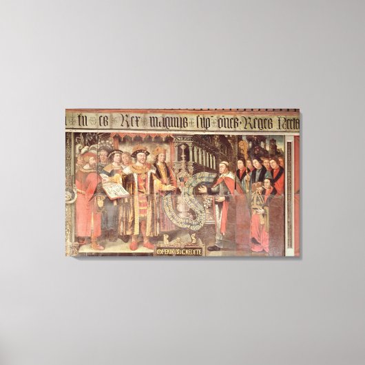 Bischof Robert Sherburne mit Henry VIII Leinwanddruck (Vorderseite)