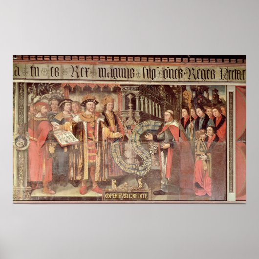Bischof Robert Sherburne mit Henry VIII Poster (Vorne)