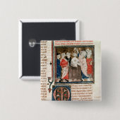 Bischof St. Remigius von Reims Button (Vorne & Hinten)