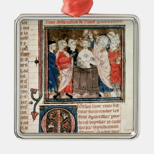 Bischof St. Remigius von Reims Ornament Aus Metall (Vorne)