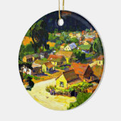 Bischoff - Cambria, ein Friedliches Dorf in Kalifo Keramik Ornament (Links)