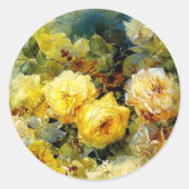 Bischoff - Rose (gelb), Runder Aufkleber (Vorderseite)