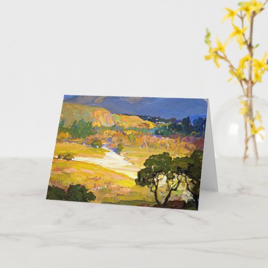 Bischoff - The Arroyo Seco, Pasadena, Karte (Gelbe Blume)