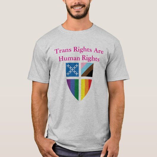 Bischöfliche Trans-Rechte sind Menschenrechte T-Shirt (Vorderseite)