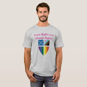 Bischöfliche Trans-Rechte sind Menschenrechte T-Shirt (Vorne ganz)