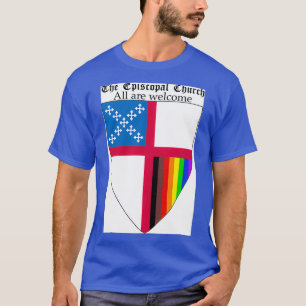 Bischofsschild mit 8 Farben Regenbogen Pri T-Shirt