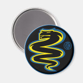 Biscione Inter - schwarzer Magnet (Vorderseite/Rückseite)