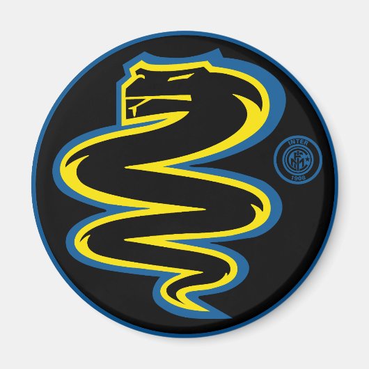 Biscione Inter - schwarzer Magnet (Vorne)