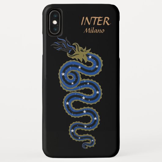 Biscione Nerazzurro, iPhone Case (schwarz) (Rückseite)