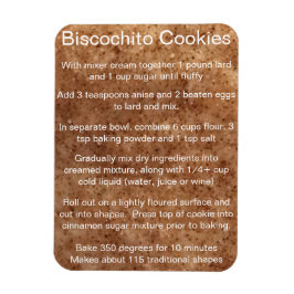 Biscochito New Mexicos offizielles Keksrezept Magnet