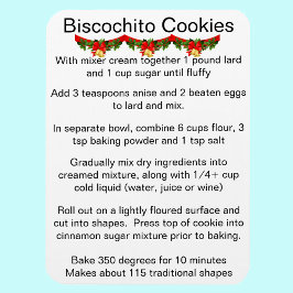 Biscochito New Mexicos offizielles Keksrezept Magnet
