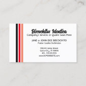 Biscochitos Visitenkarte (Rückseite)