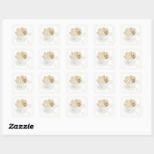 BISCOTTI 1,5" Square Stickers + Initial (Blatt)