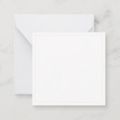 BISCOTTI 2,25" Square Flat Notecard Mitteilungskarte (Rückseite)