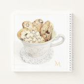 BISCOTTI 8.5"x8.5" SpiralNotebook + Initial Notizblock (Rückseite)