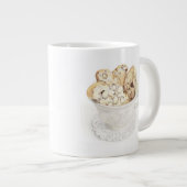 BISCOTTI Big White Tasse + Initial (Vorderseite Rechts)