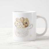 BISCOTTI Big White Tasse + Initial (Rechts)