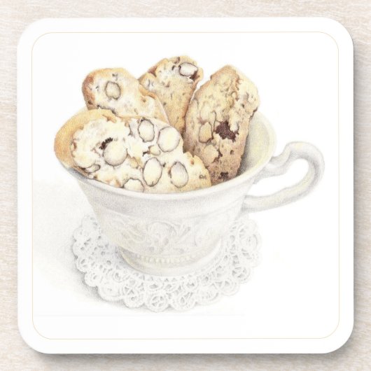 BISCOTTI-Hartkunststoff-Untersetzer Getränkeuntersetzer (Vorderseite)