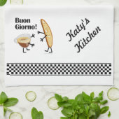 Biscotti & Kaffee - Buon Giorno! Küchentuch (Gefaltet)