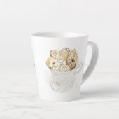 BISCOTTI Latte Tasse + Initial (Rechte Ecke)