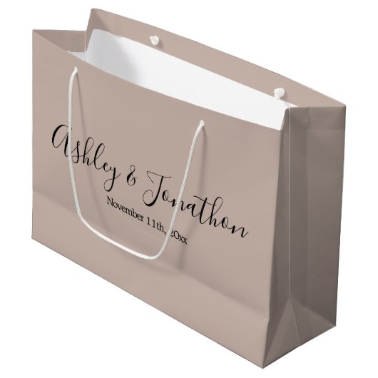 Biscotti Personalisiert Wedding Große Geschenktasc Geschenktüte (Vorderseite Schrägansicht)