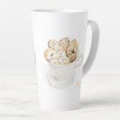 BISCOTTI Tall Latte Tasse + Initial (Rechte Ecke)