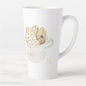 BISCOTTI Tall Latte Tasse + Initial (Rechts)