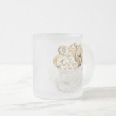 BISCOTTI Tasse aus Mattiertem Glas + Initial (VorderseiteRechts)