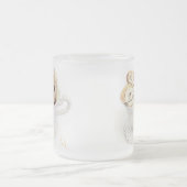 BISCOTTI Tasse aus Mattiertem Glas + Initial (Mittel)