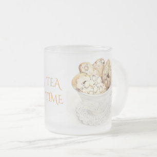 BISCOTTI "TEA TIME" Frosted Glass Becher Mattglastasse