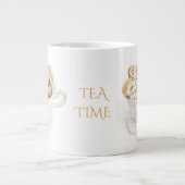 BISCOTTI "TEA TIME" Große weiße Tasse (Vorderseite)