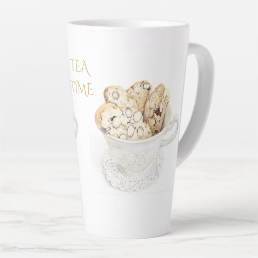 BISCOTTI "TEA TIME" Tall Latte Tasse (Rechte Ecke)