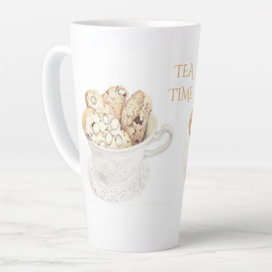 BISCOTTI "TEA TIME" Tall Latte Tasse (Linke Ecke)