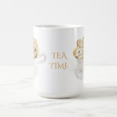 BISCOTTI "TEA TIME" Weiße große Tasse (Mittel)