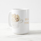 BISCOTTI "TEA TIME" Weiße große Tasse (Vorderseite Links)