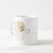 BISCOTTI "TEA TIME" Weiße Tasse (Vorderseite Links)