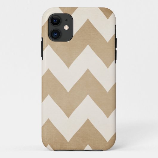 Biscotti u. Creme Zickzack Iphone 5 Fall Case-Mate iPhone Hülle (Rückseite)