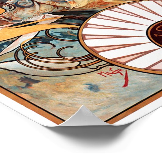 Biscuit, Mucha Poster (Ecke)