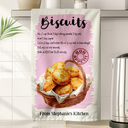 Biscuit Rezept Personalisiert Geschirrtuch