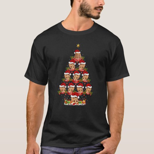 Biscuit  Xmas Holiday Santa Biscuit Christmas Tree T-Shirt (Vorderseite)