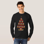 Biscuit Xmas Holiday Santa Biscuit Christmas Tree T-Shirt (Vorne ganz)