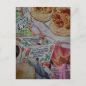 biscuits and butter Collage  Postkarte (Vorderseite)